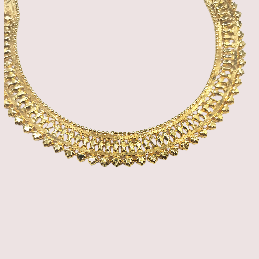 Women's Gold Gold-Plated Necklace, Refined Gold Necklace Set 2 - Apparel - close-up detail view | Snazzyway