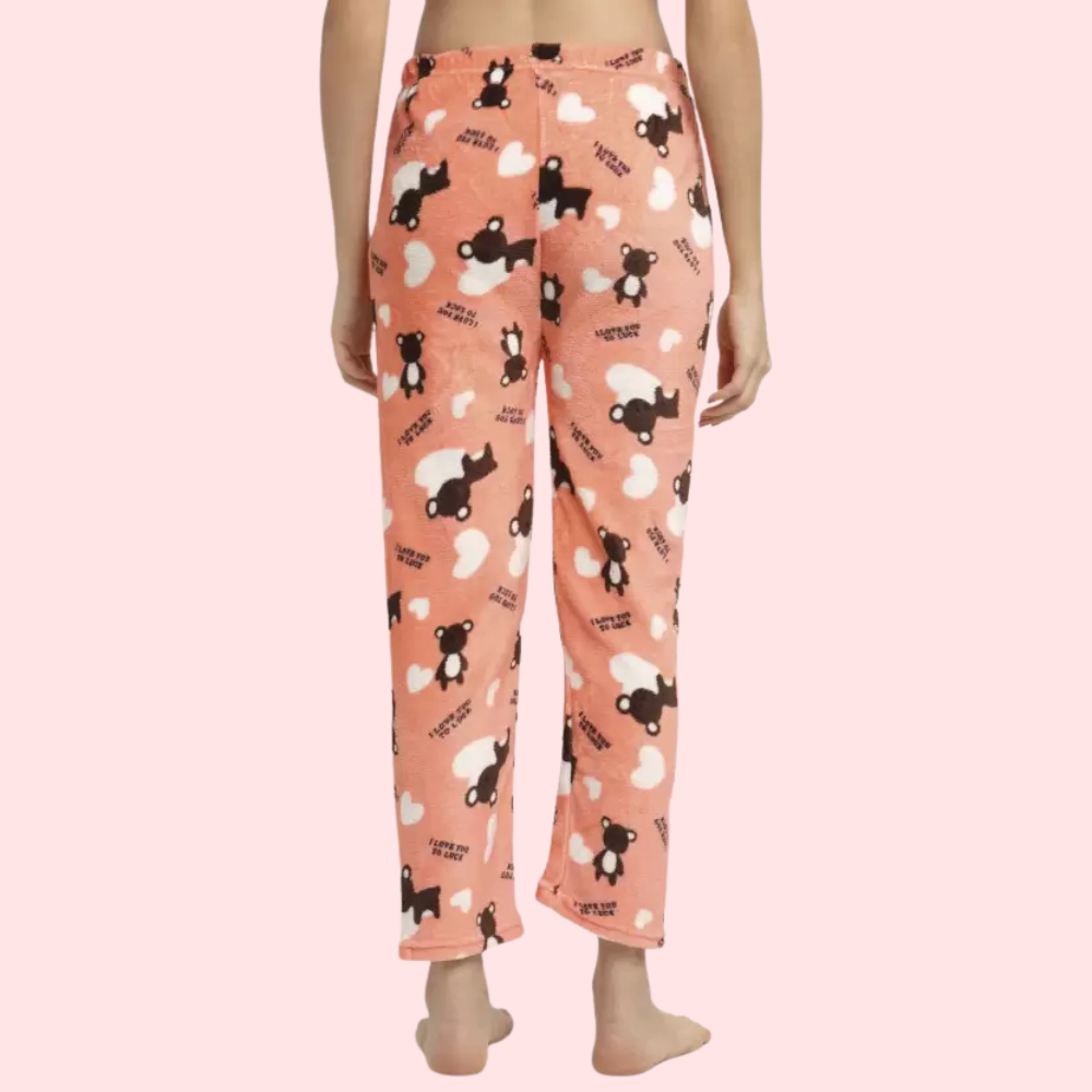 Women's Designer Pajama Set, Charming Loungewear - Apparel - back view | Snazzyway