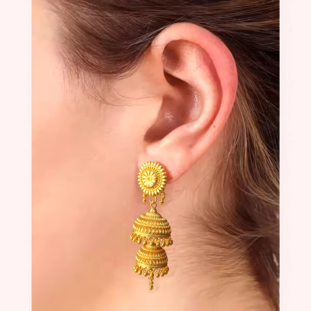 Women's Designer Earrings, Opulent Stud Earrings - Apparel - front view | Snazzyway