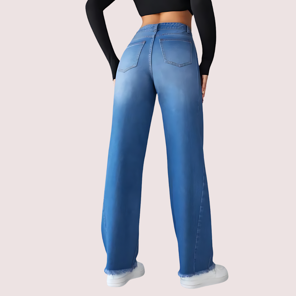 Women's Designer Jeans, Sophisticated Denim Pants - Apparel - back view | Snazzyway