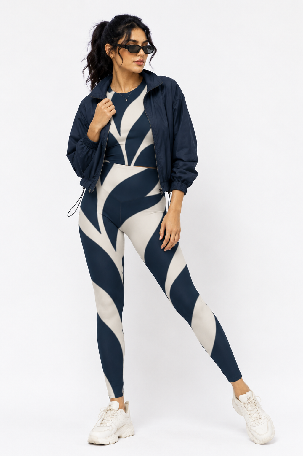 Midnight Ivory Botanical Flow Co-Ord Combo Set