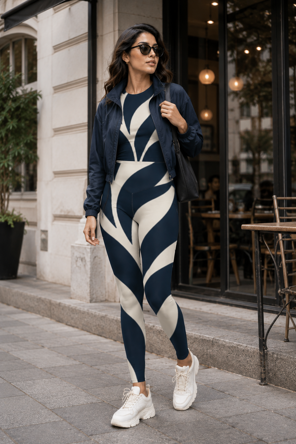 Midnight Ivory Botanical Flow Co-Ord Combo Set
