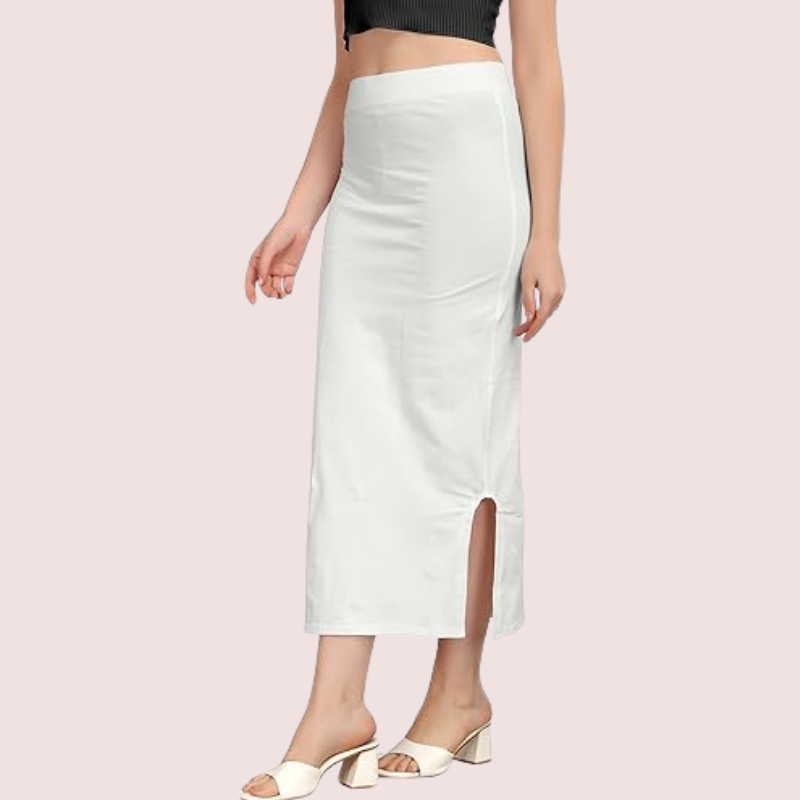 Women's Off White Cotton Petticoat, Stylish Off Shapewear - Apparel - styled full look | Snazzyway