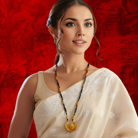 Women's Designer Mangalsutra, Elegant Pendant Necklace - Apparel - front view | Snazzyway