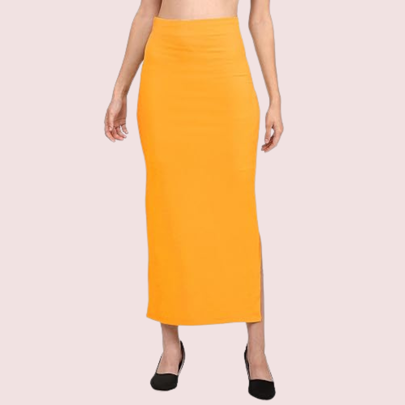 Women's Mustard Cotton Petticoat, Opulent Mustard Shapewear - Apparel - close-up detail view | Snazzyway