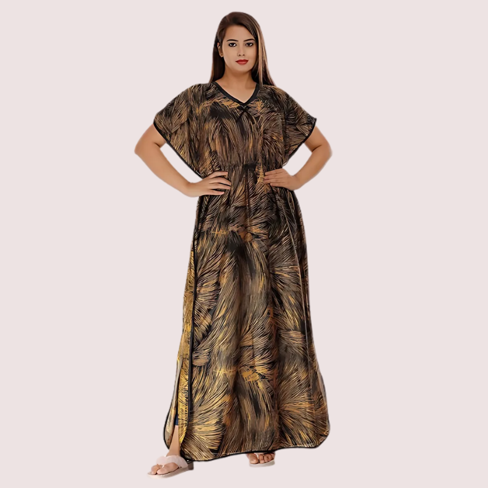 Women's As Per Product Image Printed Nightie, Exquisite As Sleepwear - Apparel - back view | Snazzyway