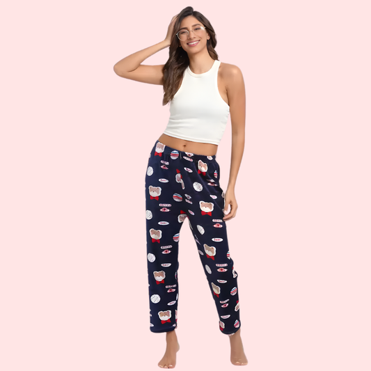 Women's Printed Pajama Set, Radiant Loungewear - Apparel - front view | Snazzyway