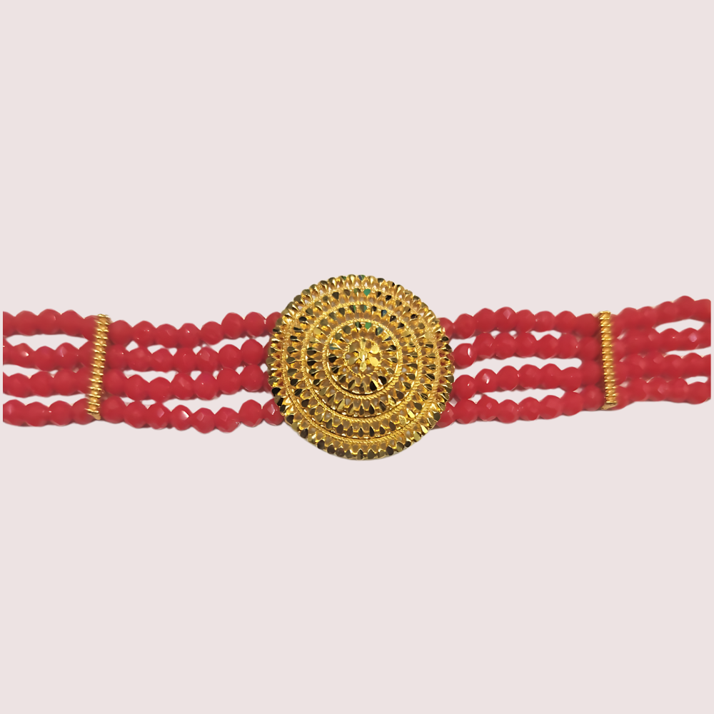Women's Red Beaded Necklace, Exquisite Red Necklace Set - Apparel - close-up detail view | Snazzyway