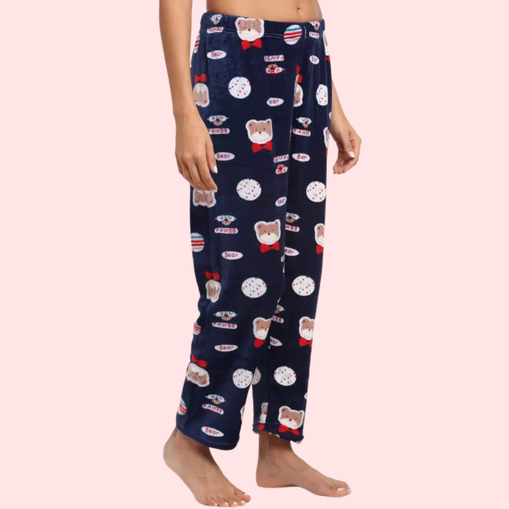Women's Printed Pajama Set, Radiant Loungewear - Apparel - close-up detail view | Snazzyway