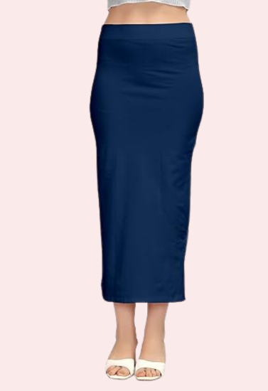 Women's Dark Blue Cotton Shapewear, Timeless Dark Body Shaper - Apparel - front view | Snazzyway