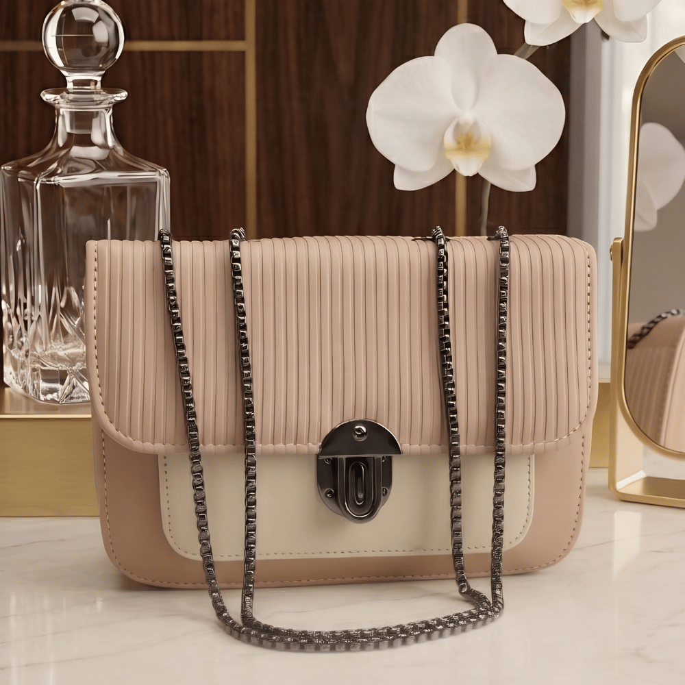 Women's Ivory Designer Sling Bag, Exquisite Ivory Crossbody Purse - Apparel - close-up detail view | Snazzyway