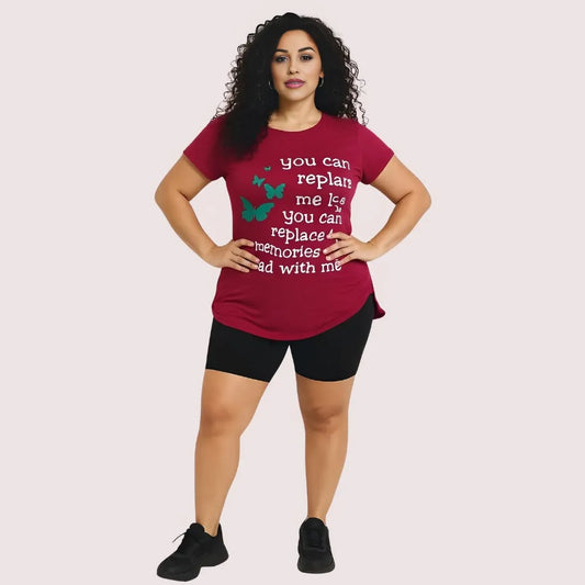 Women's Designer T-Shirt, Sophisticated Casual Top - Apparel - front view | Snazzyway