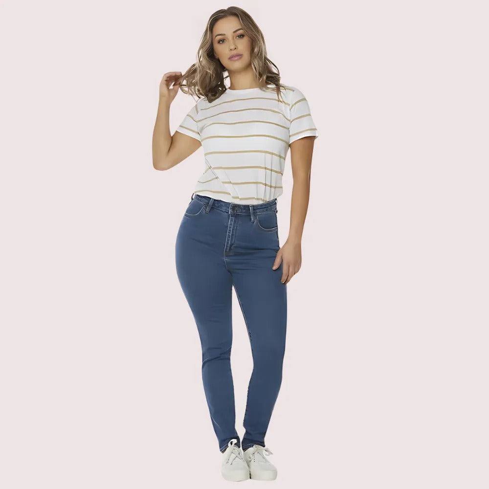 Women's Jet Black Designer Jeans, Elegant Jet Denim Pants - Apparel - front view | Snazzyway