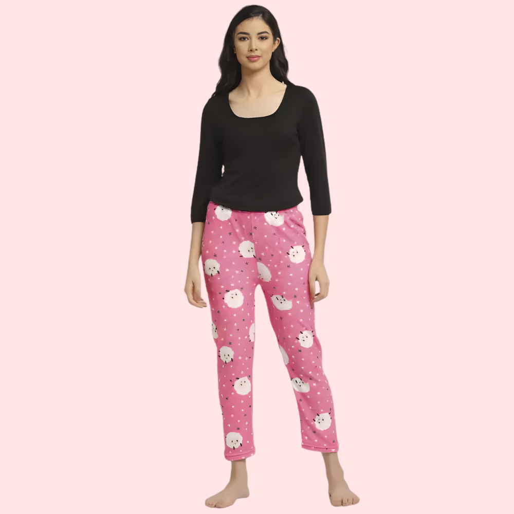 Women's Designer Pajama Set, Timeless Loungewear - Apparel - front view | Snazzyway