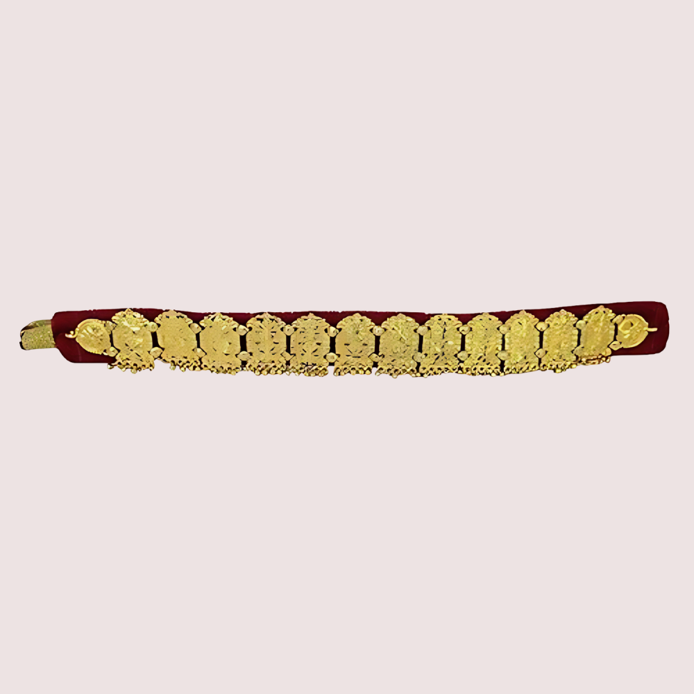 Women's Golden Designer Necklace, Radiant Golden Necklace Set - Apparel - close-up detail view | Snazzyway
