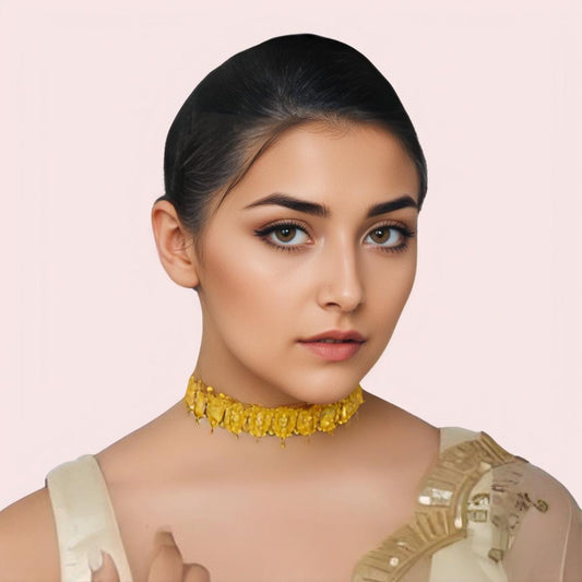 Women's Gold Designer Necklace, Timeless Gold Necklace Set 2 - Apparel - front view | Snazzyway