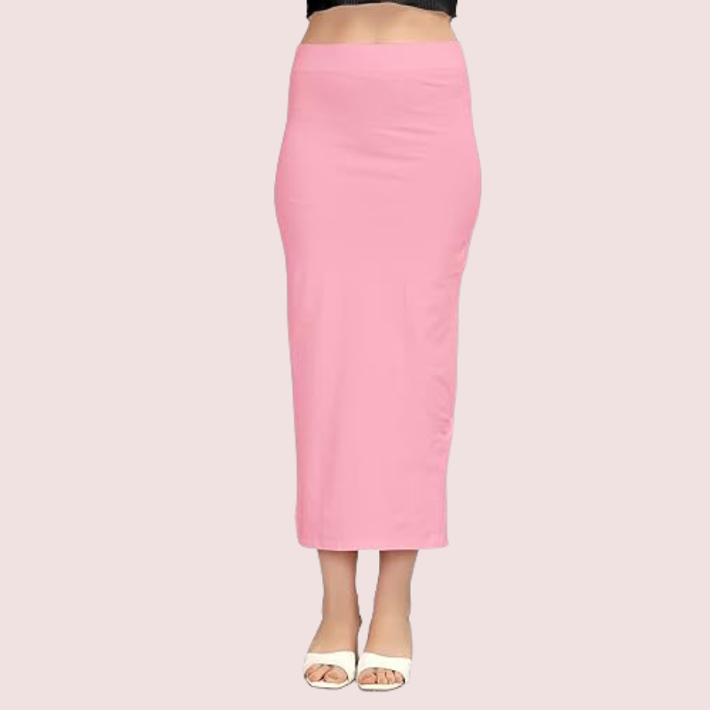 Women's Light Pink Cotton Petticoat, Classic Light Shapewear - Apparel - close-up detail view | Snazzyway