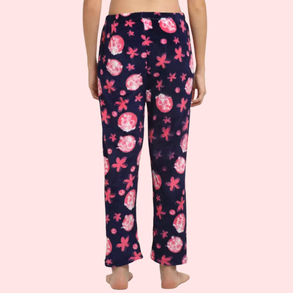 Women's Printed Pajama Set, Stylish Loungewear - Apparel - back view | Snazzyway