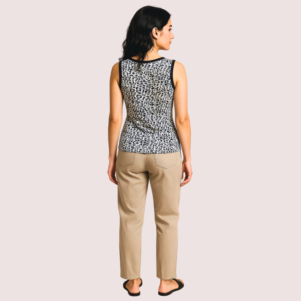 Women's Designer Tank Top, Classic Vest Top - Apparel - close-up detail view | Snazzyway