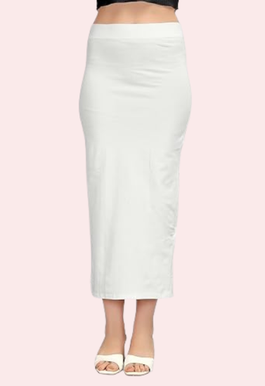 Women's Off White Cotton Petticoat, Stylish Off Shapewear - Apparel - front view | Snazzyway