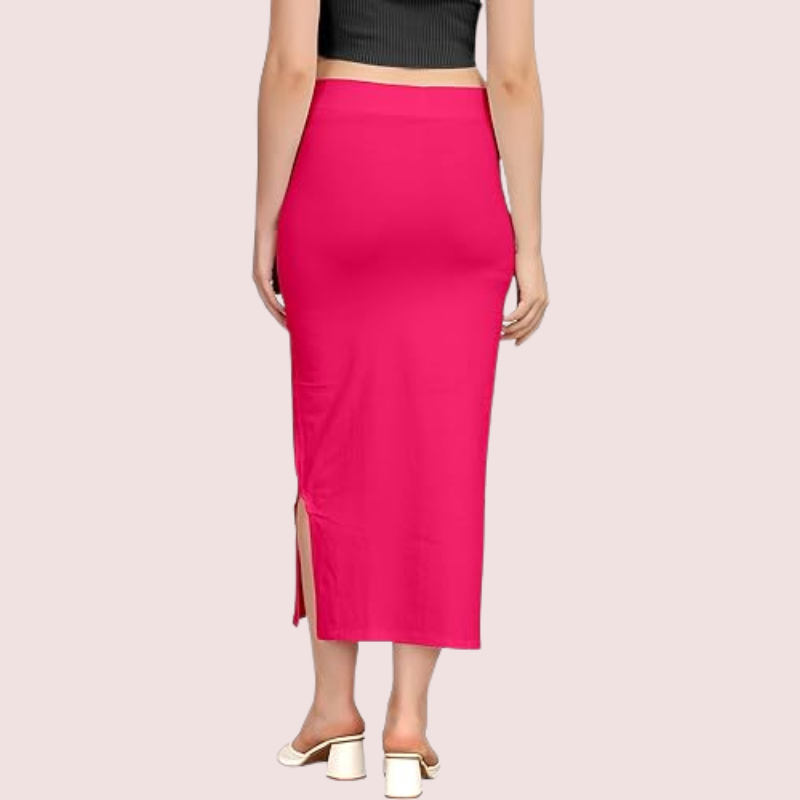 Women's Hot pink Cotton Petticoat, Refined Hot Shapewear - Apparel - side view | Snazzyway