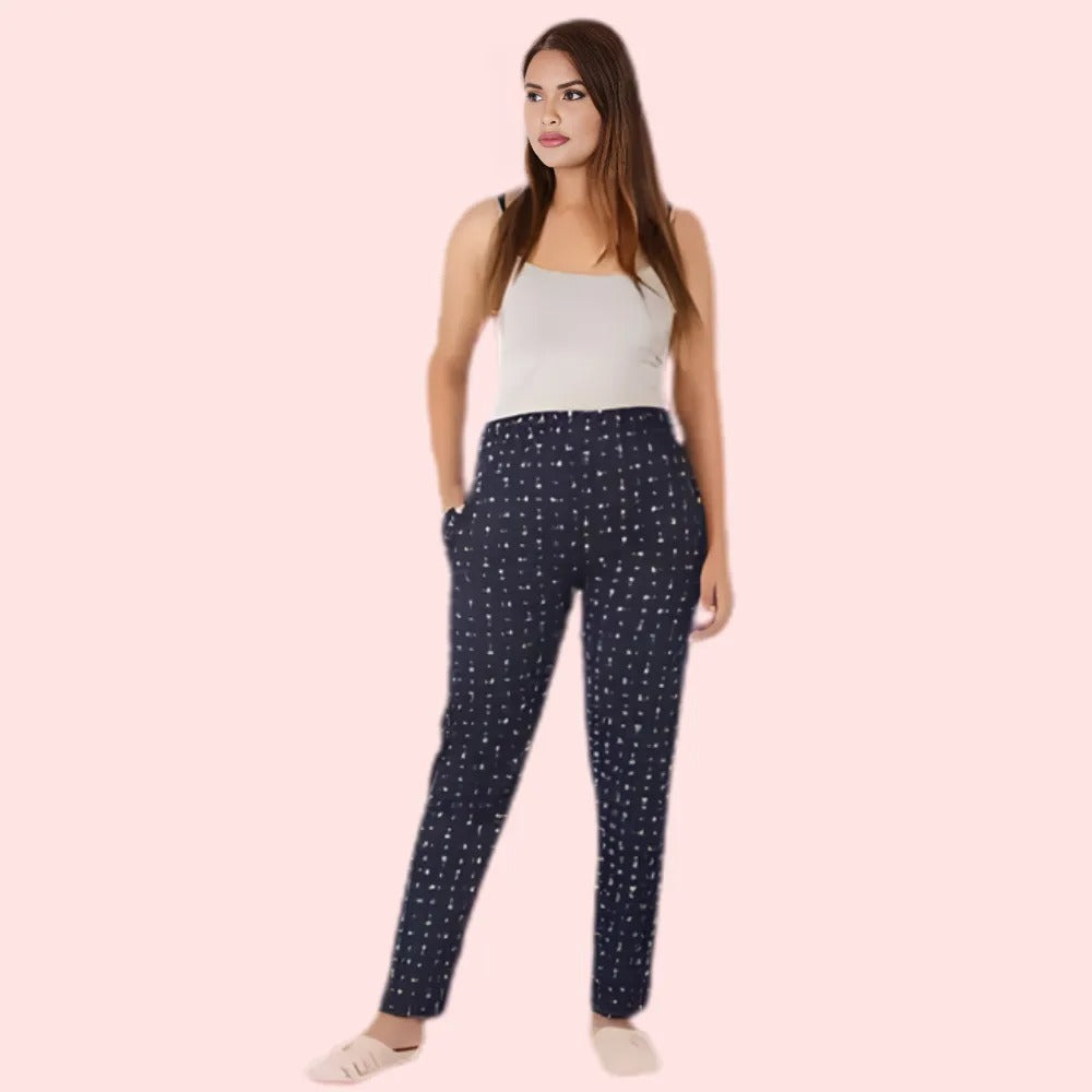Women's Cotton Lounge Set, Opulent Loungewear - Apparel - close-up detail view | Snazzyway