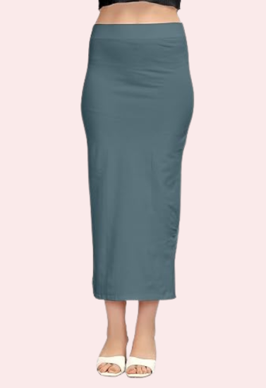 Women's Dark Grey Cotton Shapewear, Classic Dark Body Shaper - Apparel - front view | Snazzyway