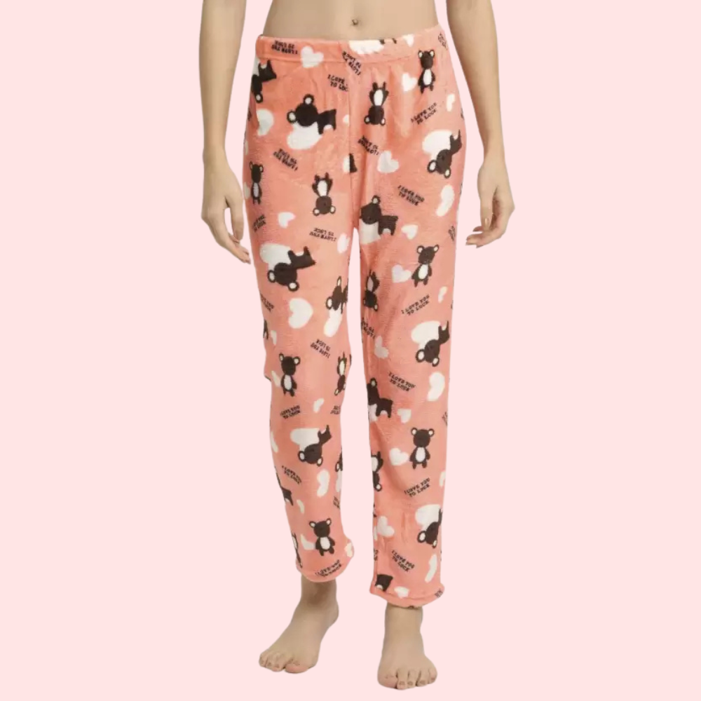 Women's Designer Pajama Set, Charming Loungewear - Apparel - close-up detail view | Snazzyway