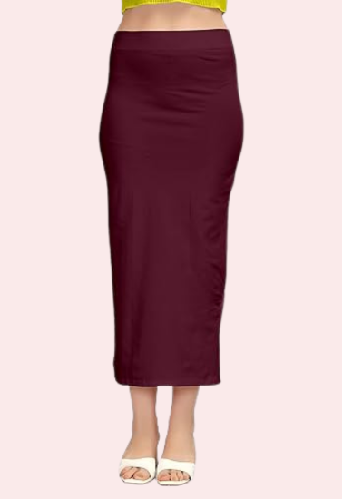 Women's Wine Cotton Petticoat, Regal Wine Shapewear - Apparel - front view | Snazzyway