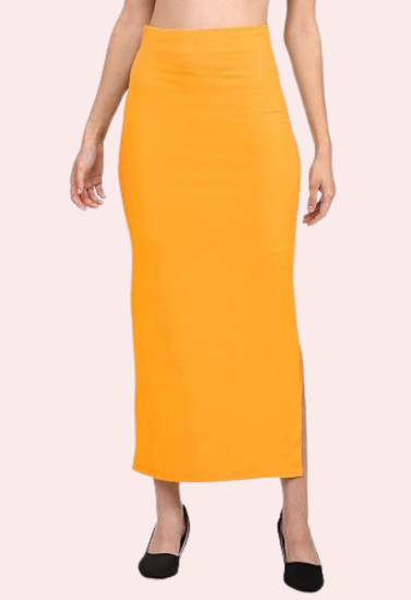 Women's Mustard Cotton Petticoat, Opulent Mustard Shapewear - Apparel - front view | Snazzyway