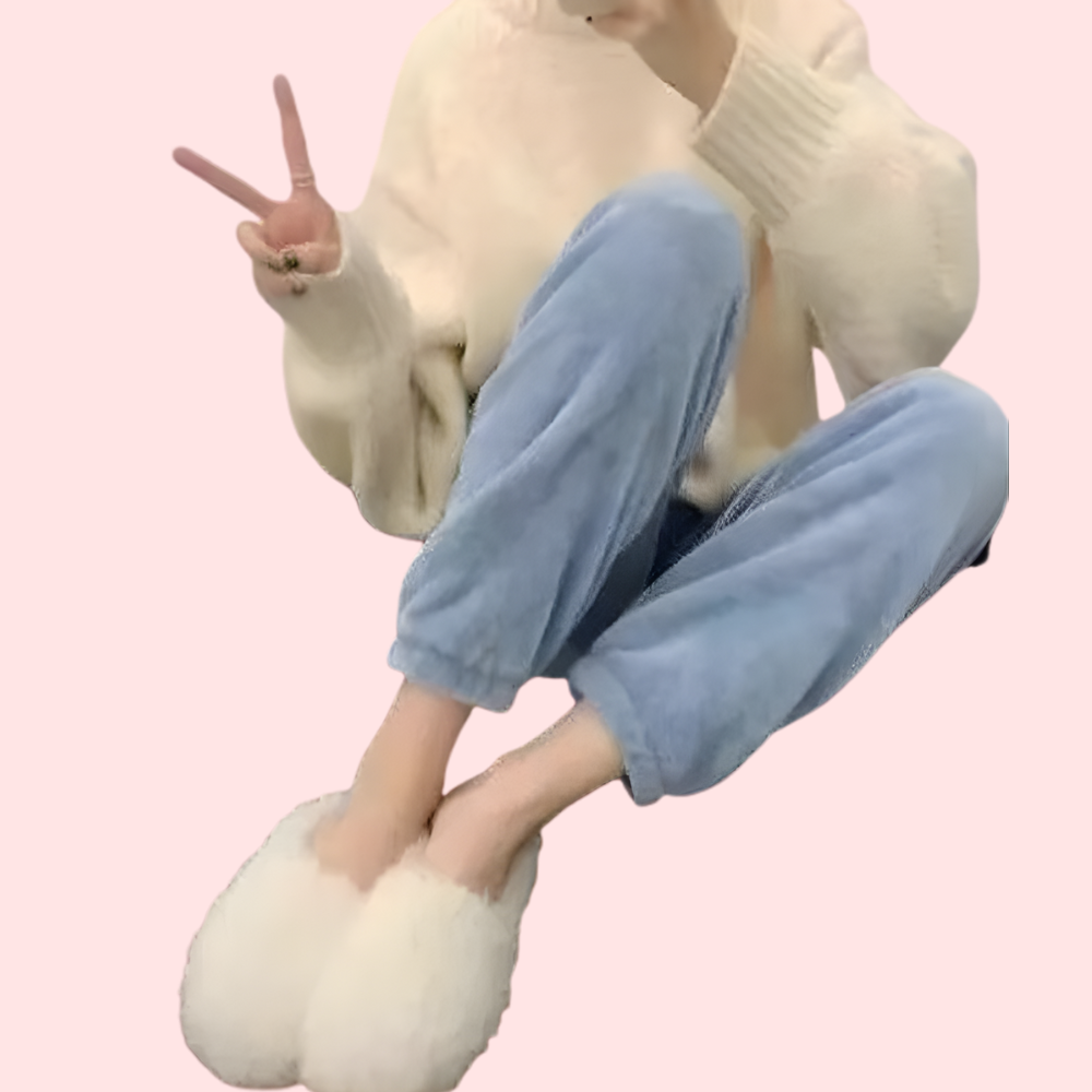 Women's Designer Pajama Set, Sophisticated Loungewear - Apparel - back view | Snazzyway