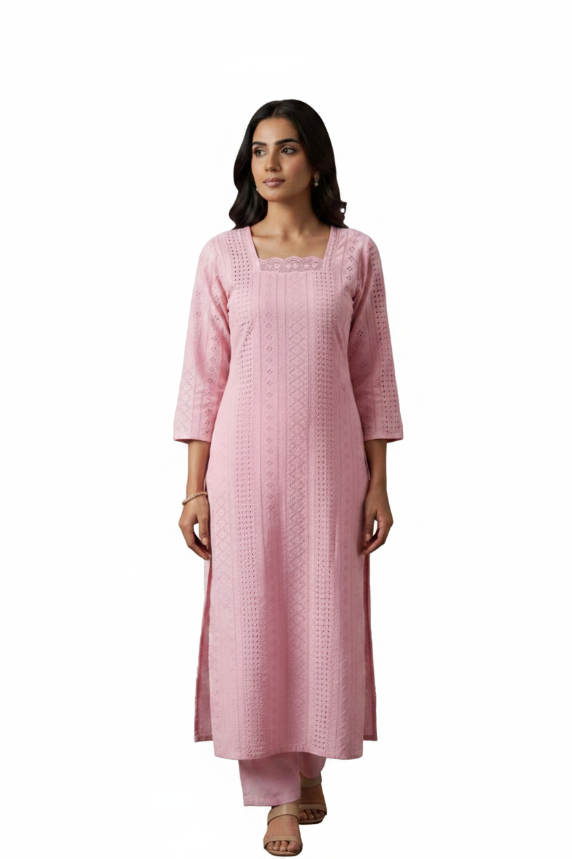 Women’s Hakooba Co-Ord Set - Indian Ethnic Wear - front view | Villows DTrendz