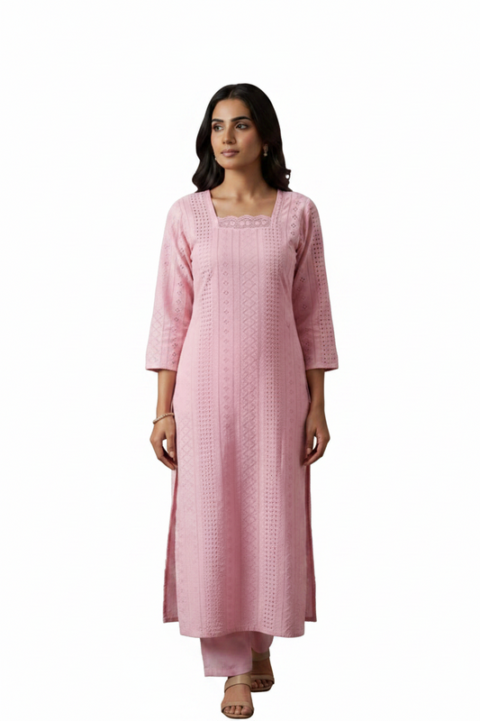 Women’s Hakooba Co-Ord Set - Indian Ethnic Wear - front view | Villows DTrendz