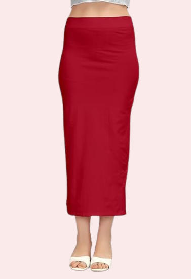 Women's Maroon Cotton Petticoat, Graceful Maroon Shapewear - Apparel - front view | Snazzyway