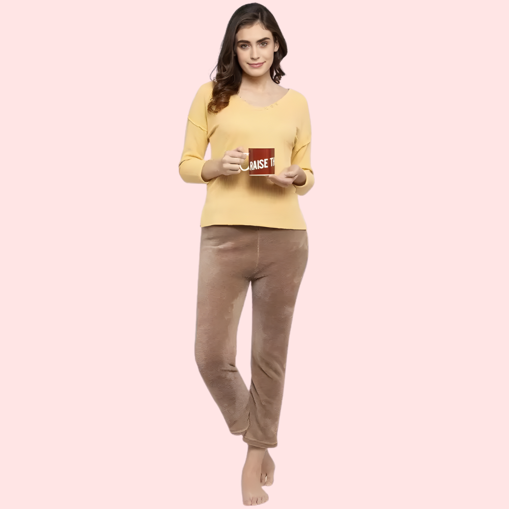 Women's Designer Pajama Set, Sophisticated Loungewear 2 - Apparel - front view | Snazzyway