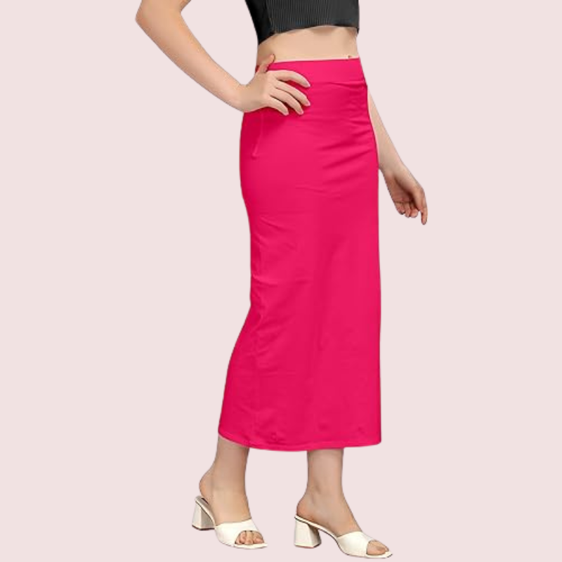 Women's Hot pink Cotton Petticoat, Refined Hot Shapewear - Apparel - back view | Snazzyway