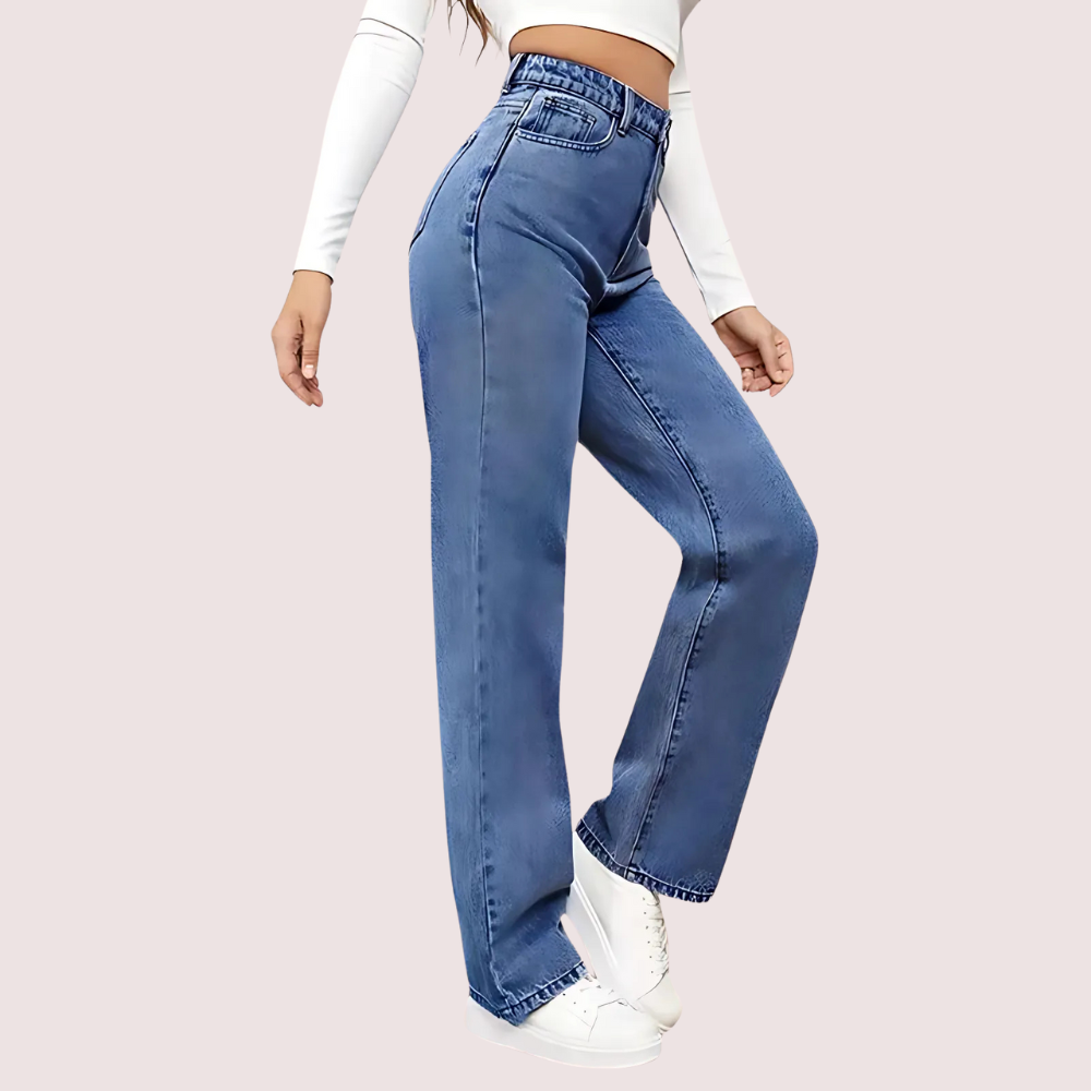 Women's Designer Jeans, Graceful Denim Pants - Apparel - close-up detail view | Snazzyway