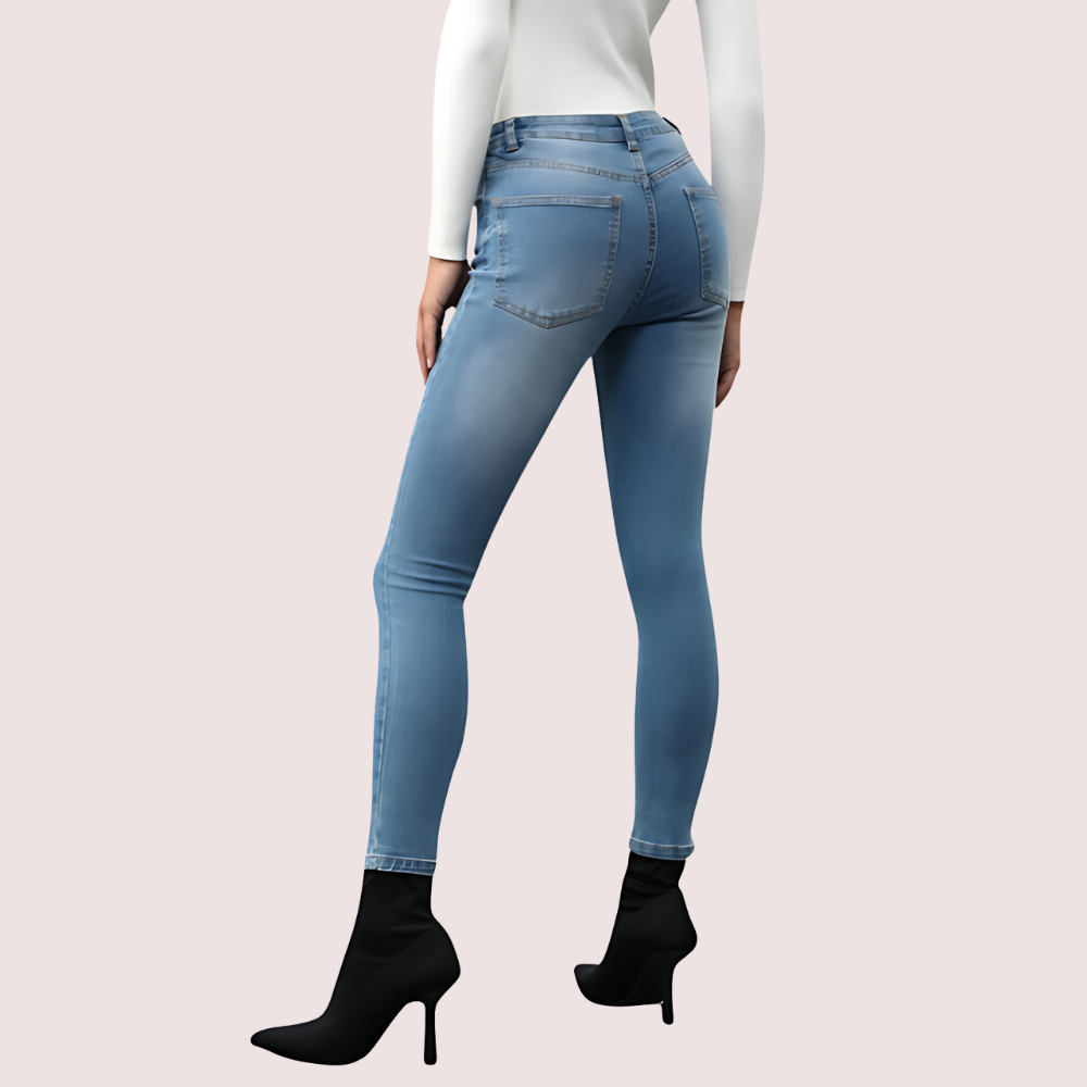 Women's Designer Jeans, Chic Denim Pants - Apparel - back view | Snazzyway