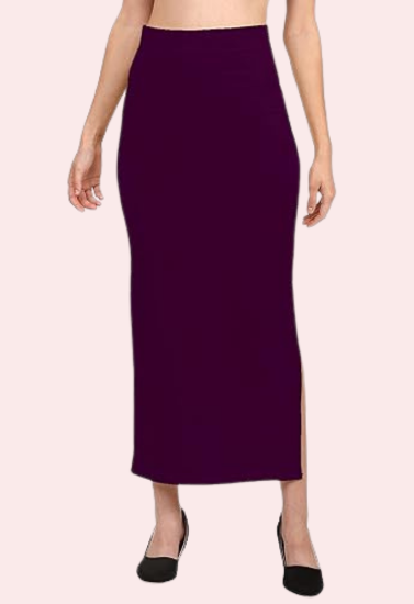 Women's Dark Purple Cotton Petticoat, Charming Dark Shapewear - Apparel - front view | Snazzyway
