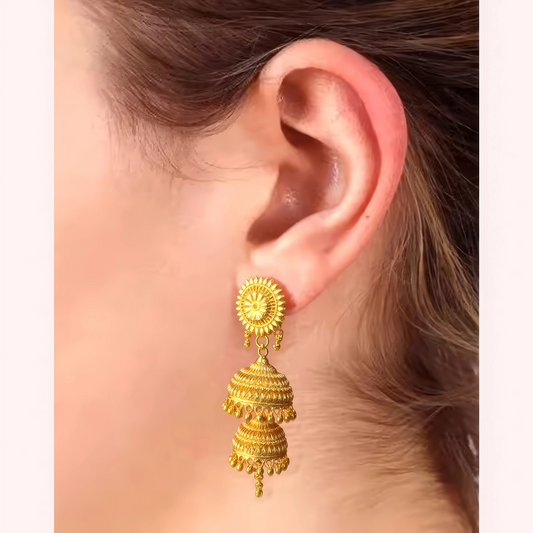 Women's Designer Earrings, Opulent Stud Earrings - Apparel - front view | Snazzyway