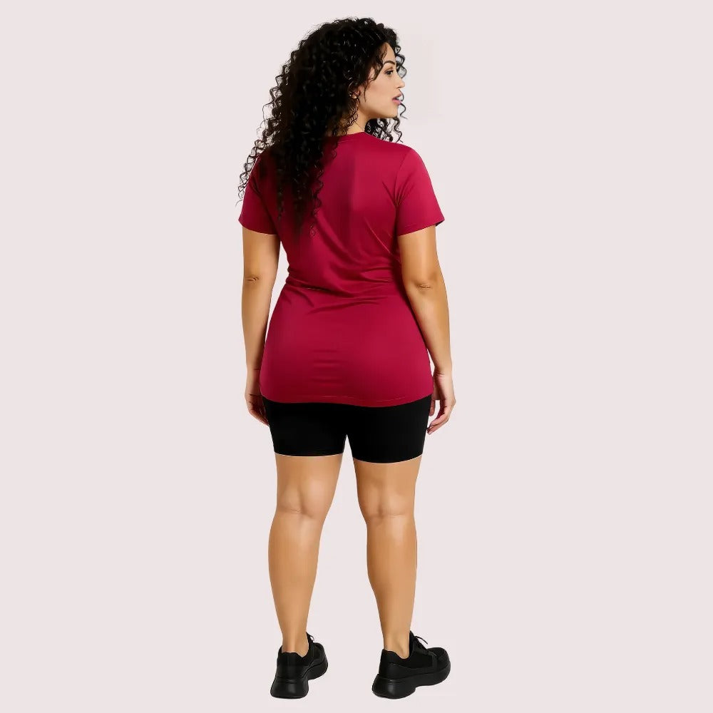 Women's Designer T-Shirt, Sophisticated Casual Top - Apparel - close-up detail view | Snazzyway