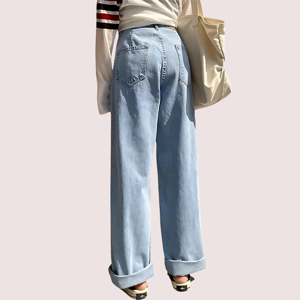 Women's Designer Jeans, Chic Denim Pants 2 - Apparel - back view | Snazzyway