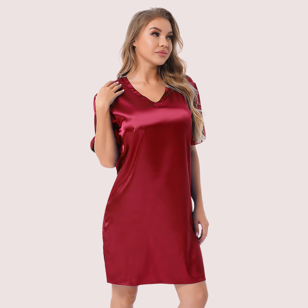 Women's As Per Product Image Satin Sleepwear, Sophisticated As Nightwear - Apparel - close-up detail view | Snazzyway
