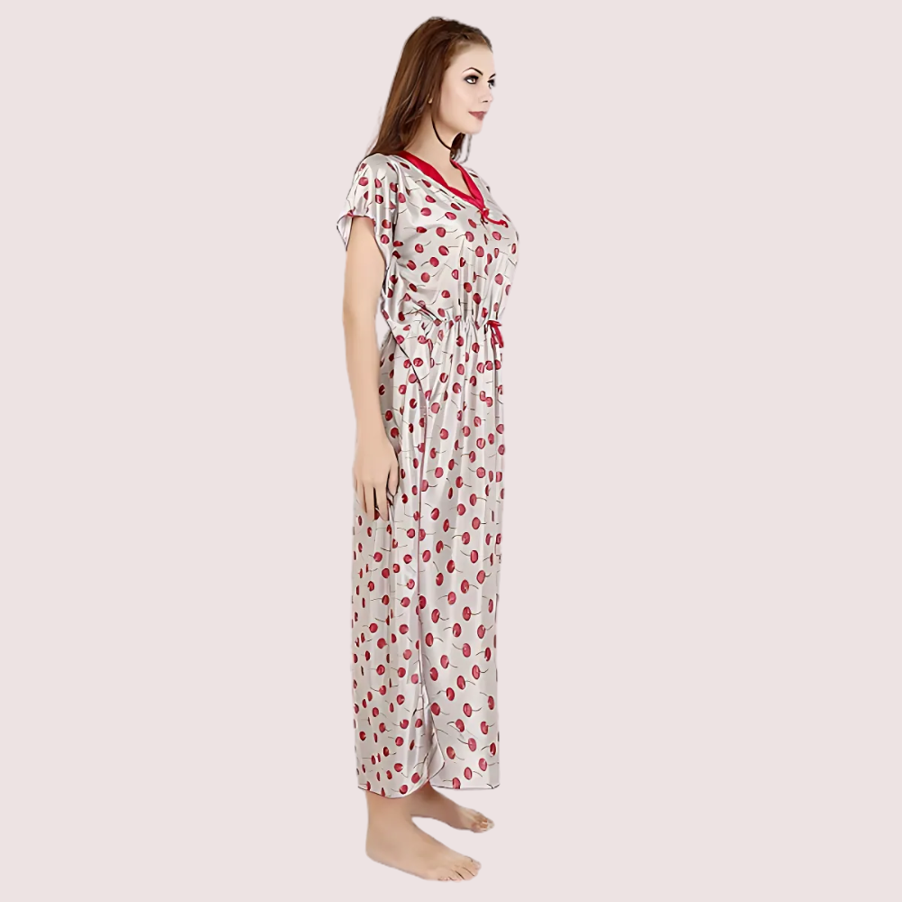 Women's As Per Product Image Satin Sleepwear, Opulent As Nightwear - Apparel - back view | Snazzyway