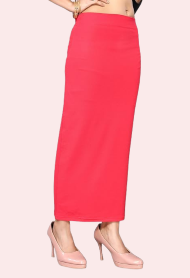 Women's Dark Peach Cotton Petticoat, Elegant Dark Shapewear - Apparel - front view | Snazzyway